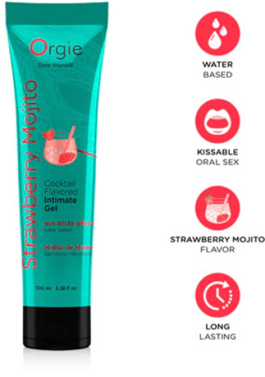 Съедобная смазка «Lube tube cocktail — strawberry»