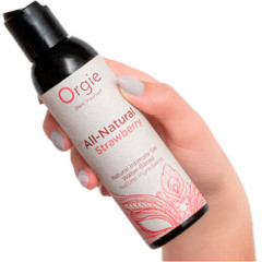 Съедобный лубрикант «All-natural — strawberry. Клубника» - Фото 2