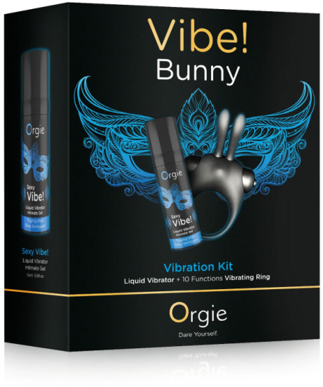 Жидкий вибратор и эрекционное кольцо с вибрацией «Vibe! bunny»