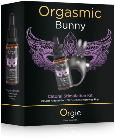 Стимулятор клитора и эрекционное кольцо с вибрацией «Orgasmic bunny»