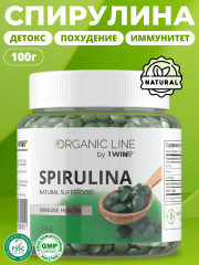 Спирулина в таблетках, детокс для похудения, Spirulina суперфуд, 100 грамм - Фото 2