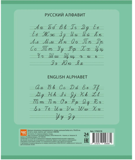 Комплект школьных тетрадей