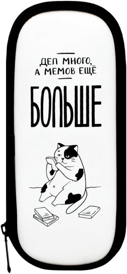 Пенал школьный «Мемный кот»