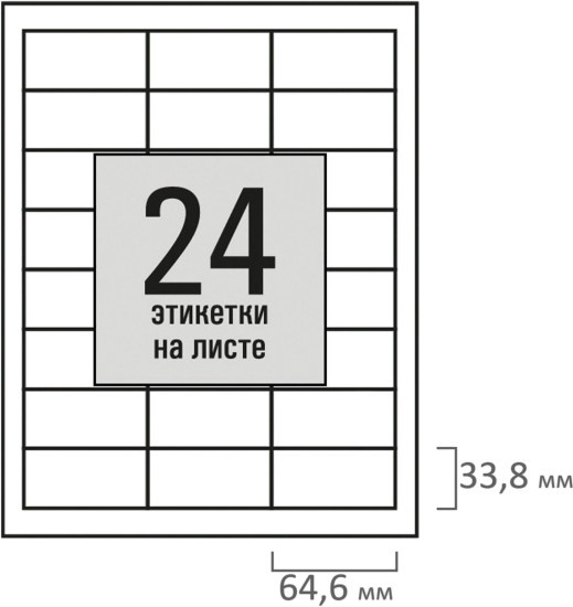 Набор этикеток самоклеящихся «Basic»