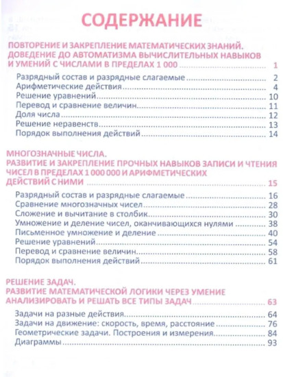 Математика. 4 класс. Комплексный тренажёр. Комплект из 5 книг