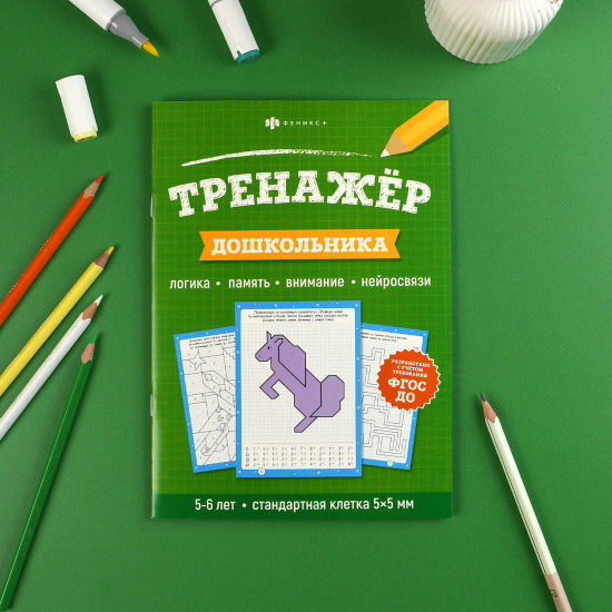 Тренажёр дошкольника. Книжка с заданиями для детей