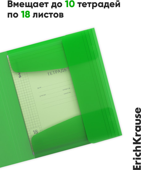 Папка для тетрадей на резинках «Matt Neon»