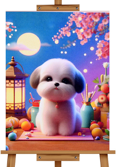 Мозаика алмазная «Милый щенок»