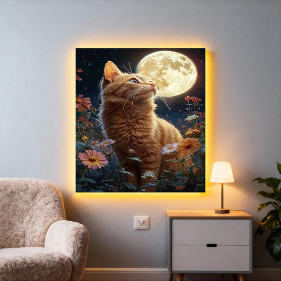 Мозаика алмазная «Рыжий котик»