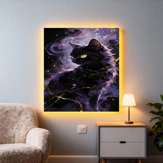 Мозаика алмазная «Черная кошка»