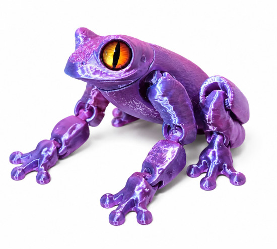 Подвижная 3D игрушка Лягушка