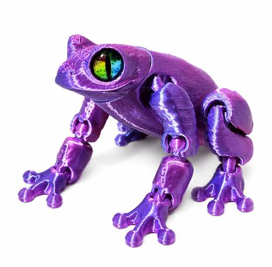 Подвижная 3D игрушка Лягушка
