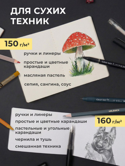 Набор мини-скетчбуков для графики
