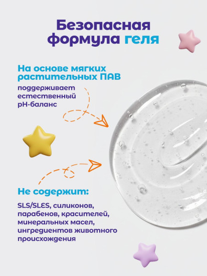 Детский гель-пена для ванн «2 в 1»