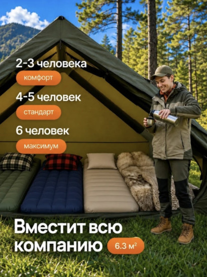 Надувная палатка с тентом
