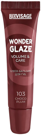 Блеск-бальзам для губ «Wonder Glaze volume & care», тон 103 Choco Plum