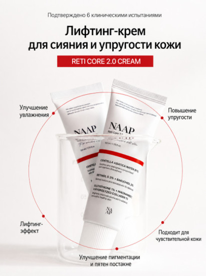 Крем для лица выравнивающий с ретинолом «Reti Core 2.0»