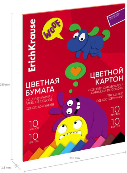 Набор цветной бумаги и картона «Jolly Friends»