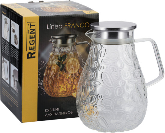 Кувшин 1,7л с фильтр-пробкой Linea FRANCO