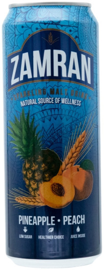 Напиток солодовый газированный Pineapple&Peach ананас и персик 0.45 л