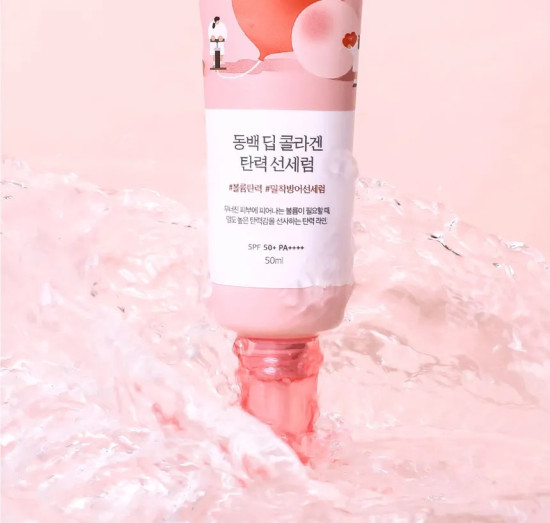 Солнцезащитная сыворотка «Camellia Deep Collagen Firming Sun Serum» SPF50+