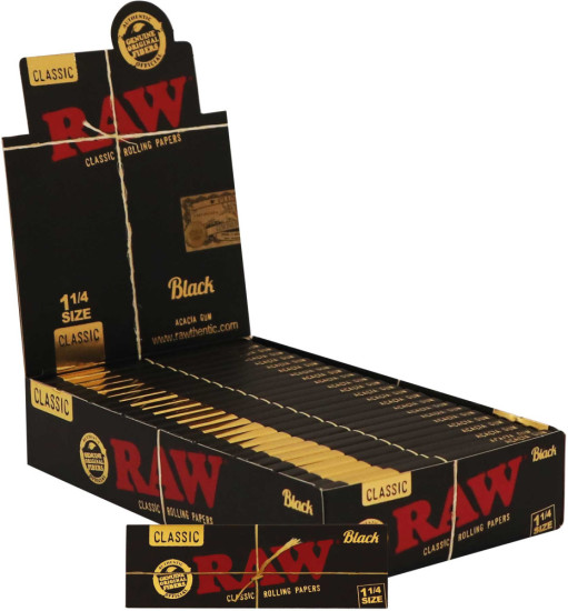 Бумажки Raw — Black Classic 1¼
