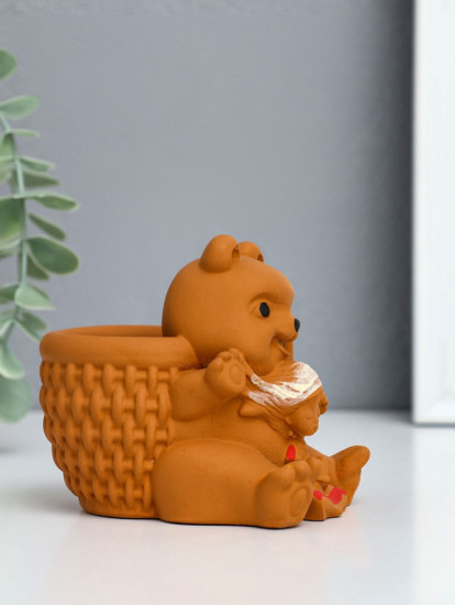 Подставка для мелочей «Медведь с корзинкой»