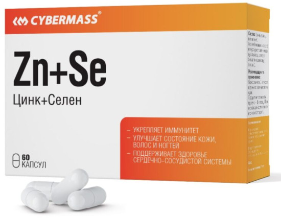 Цинк Селен 300 мг, 60 шт Zinc Selenium 300 mg, 60 count