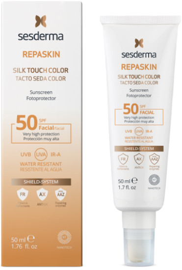 Солнцезащитный Repaskin Silk Touch крем для лица Фотопротектор SPF 50