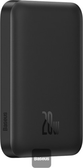 Power bank Baseus Magnetic Mini PPCX130001 20W 6000mAh с беспроводной зарядкой 15W, Черный