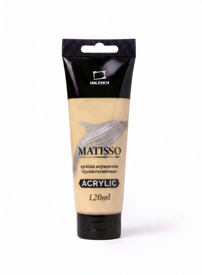 Краска акриловая глянцевая «Matisso», 028 телесный