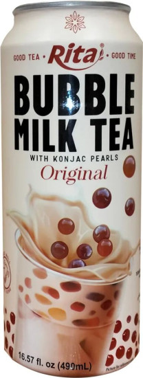 Напиток растительный Bubble Milk Tea Original «Молочный чай Бабл Милк Ти с конжаком. Оригинал»