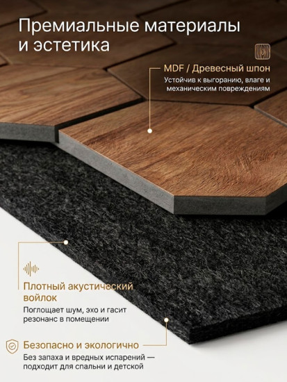Акустические панели «Пчелиные соты»