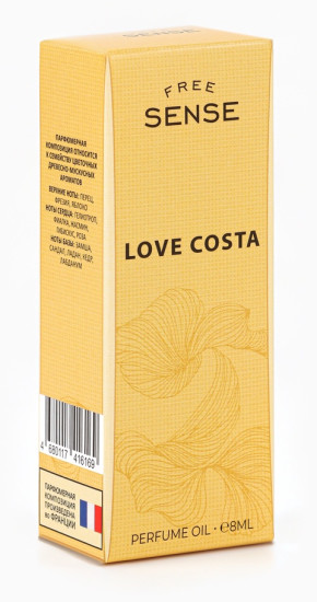 Парфюмерное масло женское «Love Costa»