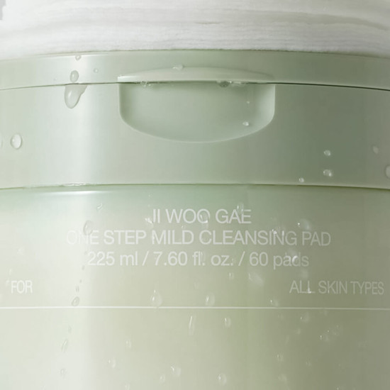 Пэды для снятия макияжа очищающие «Ji Woo Gae One Step Mild Cleansing Pad»