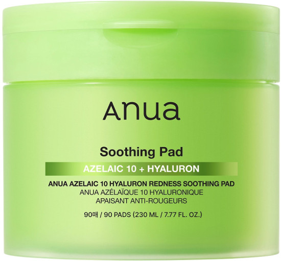 Пэды с азелаиновой кислотой «Azelaic Acid 10 Hyaluron Redness Soothing Pad»