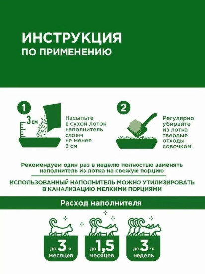 Наполнитель для кошачьего туалета