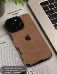 Чехол для Apple iphone 16 pro коричневый - Фото 6