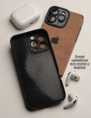 Чехол для Apple iphone 16 pro коричневый - Фото 8