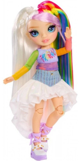 Кукла коллекционная Rainbow High Rainbow High Junior High Amaya Raine Rock Band кукла с клавишным инструментом 28 см