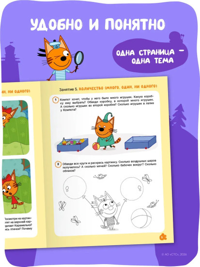 Рабочая тетрадь «Логика и счет 3+»
