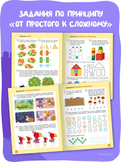 Рабочая тетрадь «Логика и счет 4+»