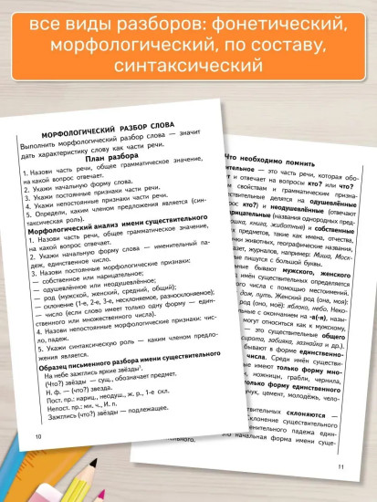 Тренажёры по русскому языку. Все виды разборов для детей 8-11 лет