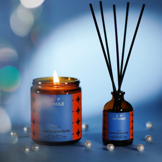 SP Candle Ароматический Диффузор Пихта и пачули, 50 мл.