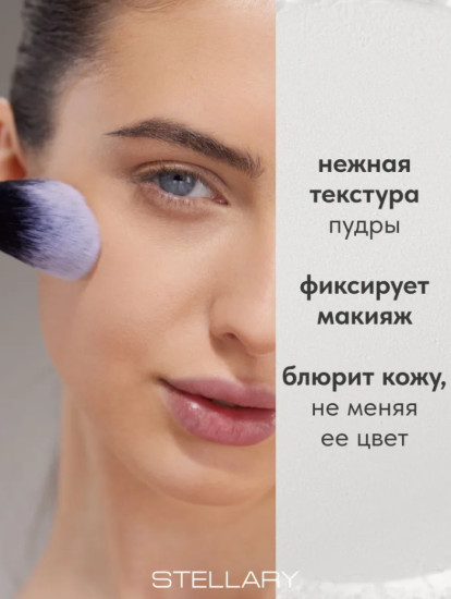 Пудра рассыпчатая фиксирующая, Perfect matte fixing powder, тон 01: transparent