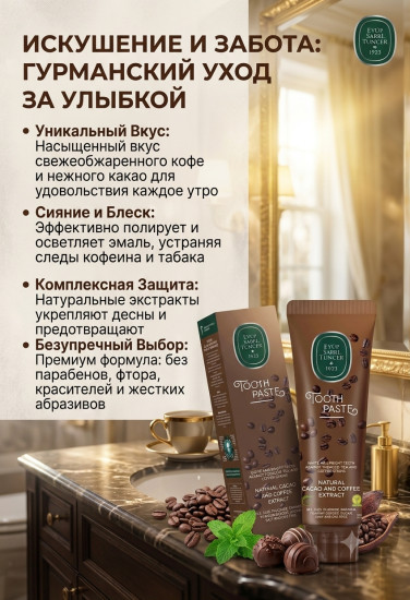 Eyup Sabri Tuncer зубная паста Natural Cacao and Coffee Extract