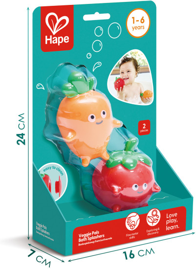 Игрушка для купания «Брызгалки» Помидорка и Морковка