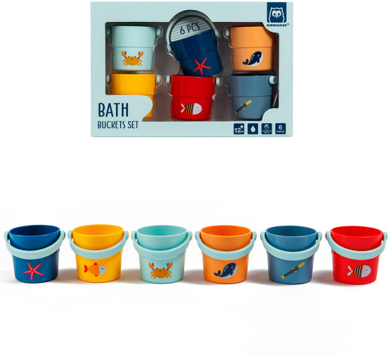 Игрушка для купания «Веселые ведра»