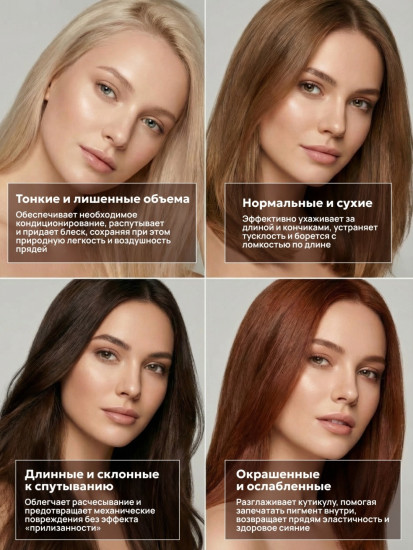Бальзам для волос для объема с экстрактом одуванчика и бамбуком 1000 мл