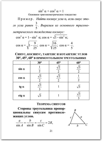 Геометрия. 7-9 классы. Формулы. Чертежи. Примеры